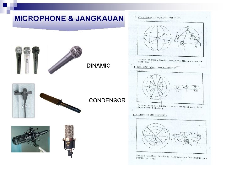 MICROPHONE & JANGKAUAN DINAMIC CONDENSOR 
