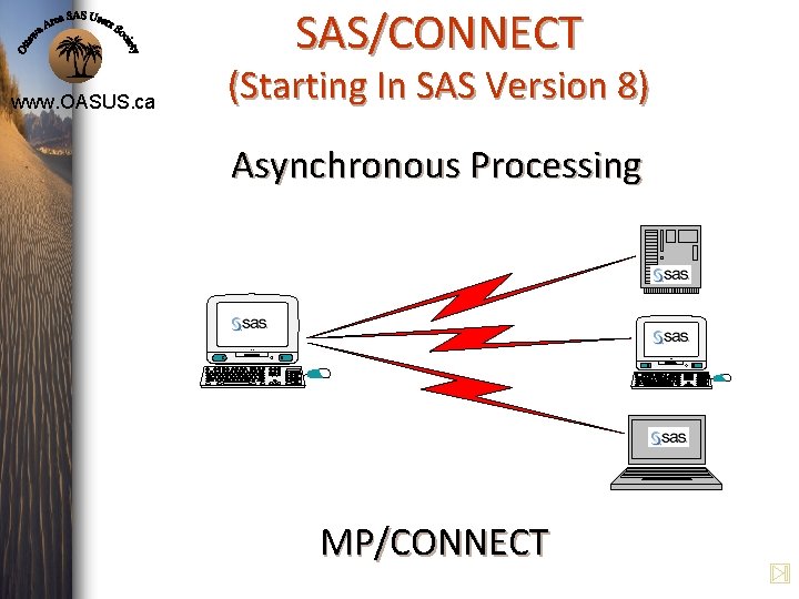 SAS/CONNECT www. OASUS. ca (Starting In SAS Version 8) Asynchronous Processing i. M ac SAS/CONNECT www. OASUS. ca (Starting In SAS Version 8) Asynchronous Processing i. M ac