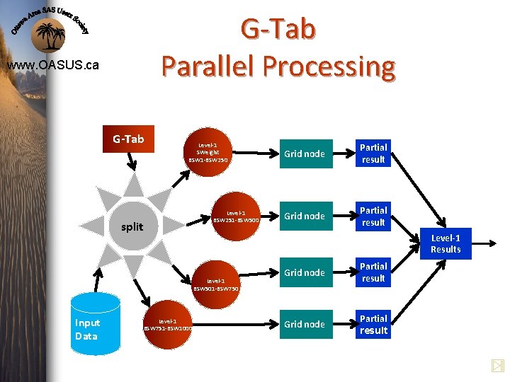 G-Tab Parallel Processing www. OASUS. ca G-Tab Level-1 SWeight BSW 1 -BSW 250 split G-Tab Parallel Processing www. OASUS. ca G-Tab Level-1 SWeight BSW 1 -BSW 250 split