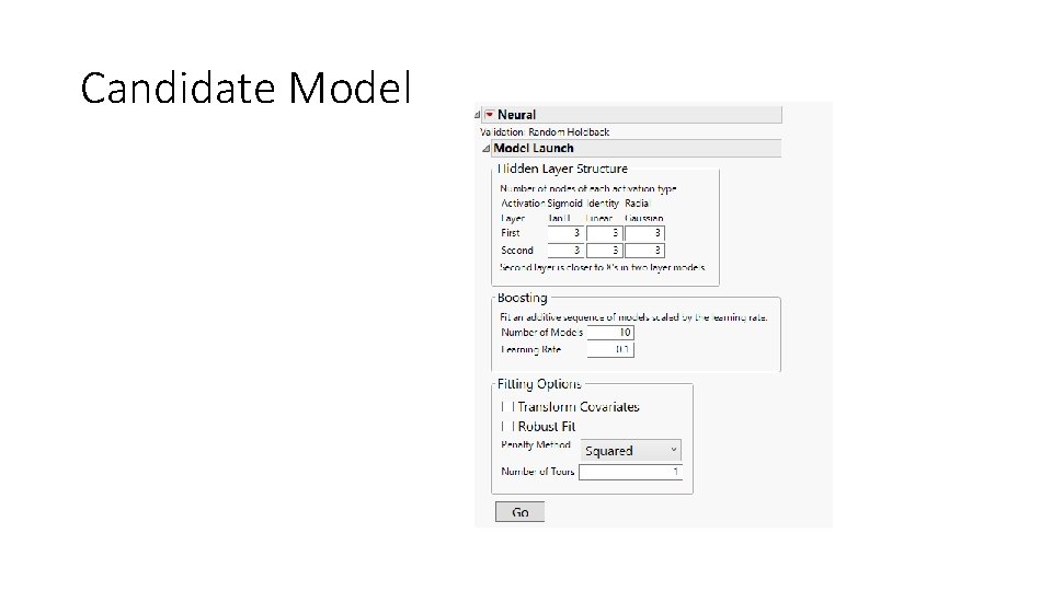 Candidate Model 