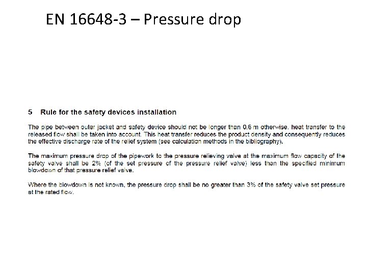 EN 16648 -3 – Pressure drop 