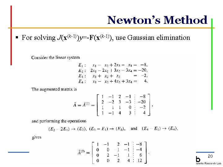 Chapter 10 Numerical Solutions Of Nonlinear Systems Of