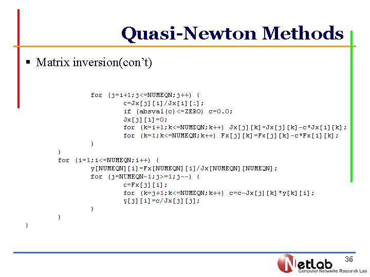 Chapter 10 Numerical Solutions Of Nonlinear Systems Of
