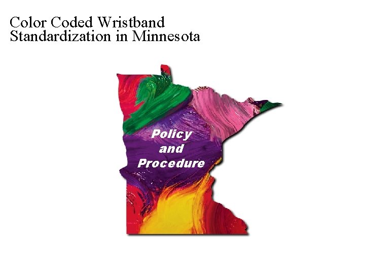 Color Coded Wristband Standardization in Minnesota Policy and Procedure 