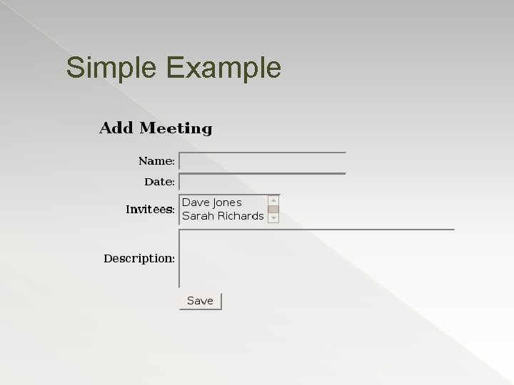 Simple Example 