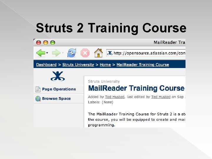 Struts 2 Training Course 