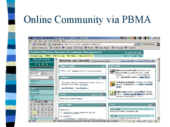 Online Community via PBMA 