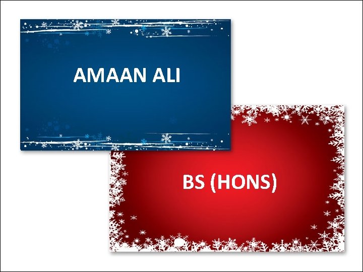 AMAAN ALI BS (HONS) 