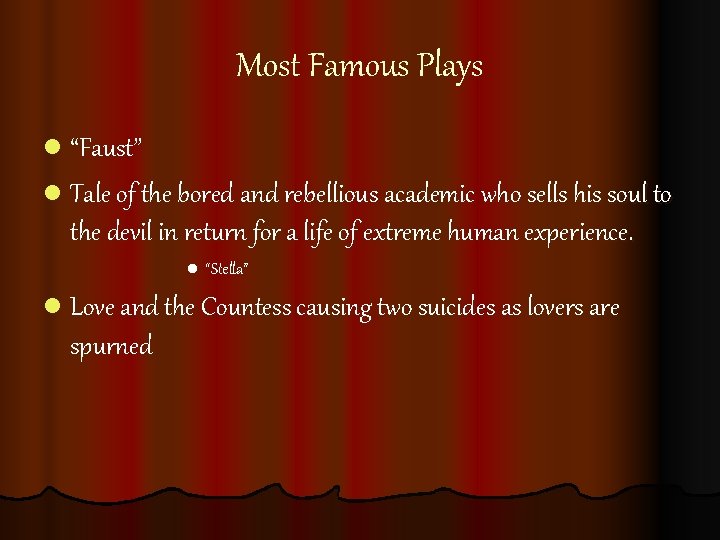 Most Famous Plays l “Faust” l Tale of the bored and rebellious academic who Most Famous Plays l “Faust” l Tale of the bored and rebellious academic who
