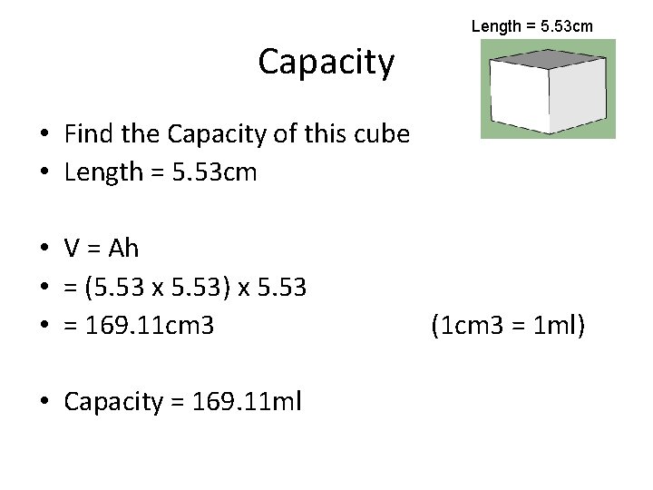 Volume Of A Cylinder What Is Volume The