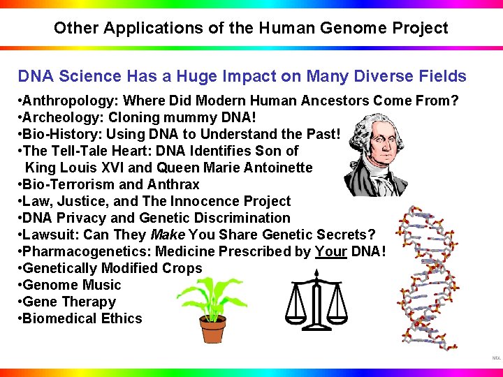 Other Applications of the Human Genome Project DNA Science Has a Huge Impact on