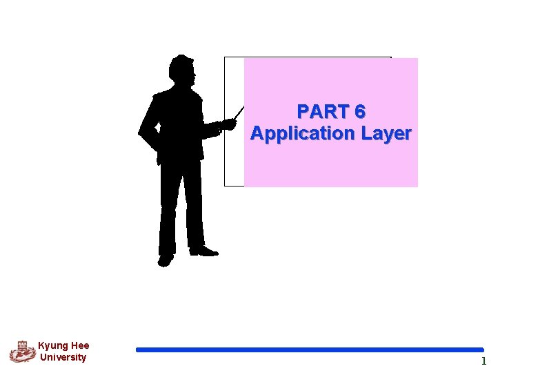 PART 6 Application Layer Kyung Hee University 1 