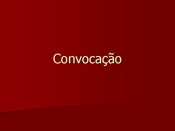 Convocação 