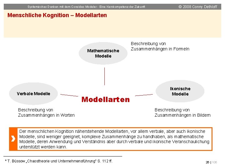 Systemisches Denken mit dem Consideo Modeler - Eine Kernkompetenz der Zukunft © 2008 Conny