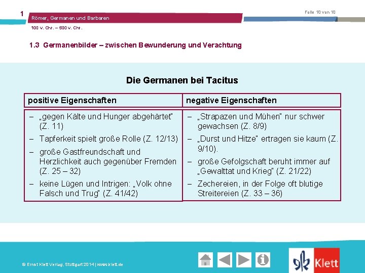 1 Folie 10 von 10 Römer, Germanen und Barbaren 100 v. Chr. – 500