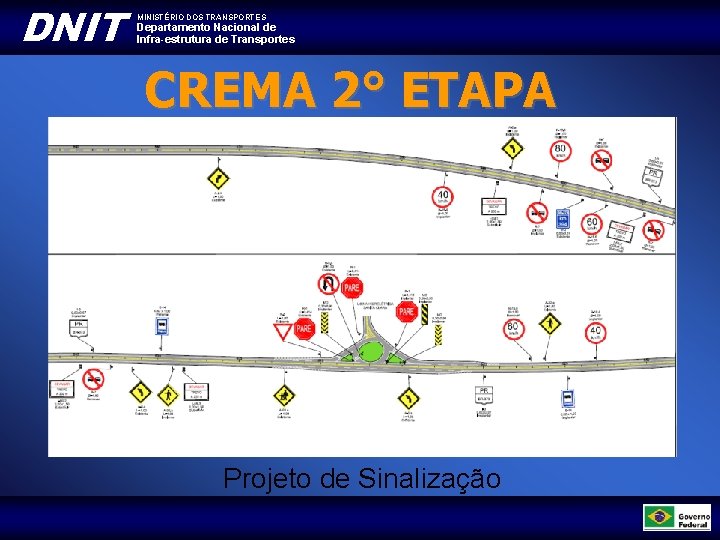 DNIT MINISTÉRIO DOS TRANSPORTES Departamento Nacional de Infra-estrutura de Transportes CREMA 2° ETAPA Projeto