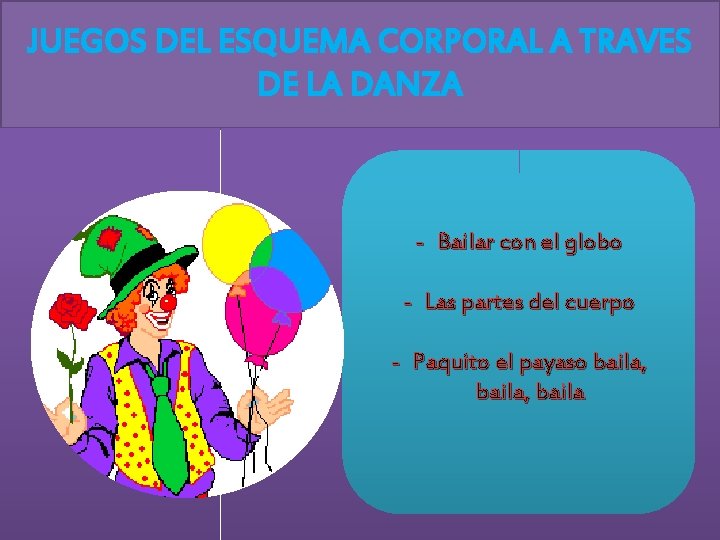 JUEGOS DEL ESQUEMA CORPORAL A TRAVES DE LA DANZA - Bailar con el globo