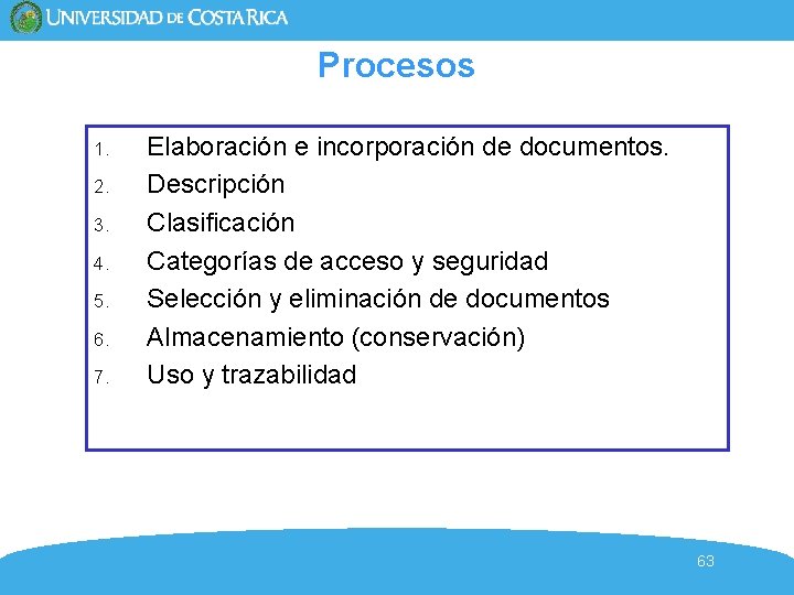 Procesos 1. 2. 3. 4. 5. 6. 7. Elaboración e incorporación de documentos. Descripción Procesos 1. 2. 3. 4. 5. 6. 7. Elaboración e incorporación de documentos. Descripción