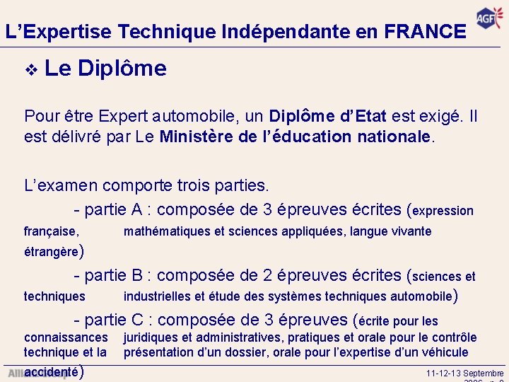 L’Expertise Technique Indépendante en FRANCE v Le Diplôme Pour être Expert automobile, un Diplôme