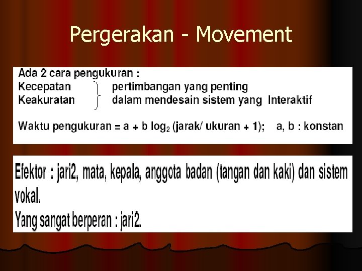 Pergerakan - Movement 