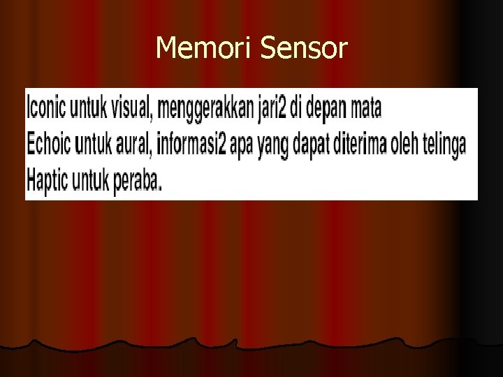 Memori Sensor 