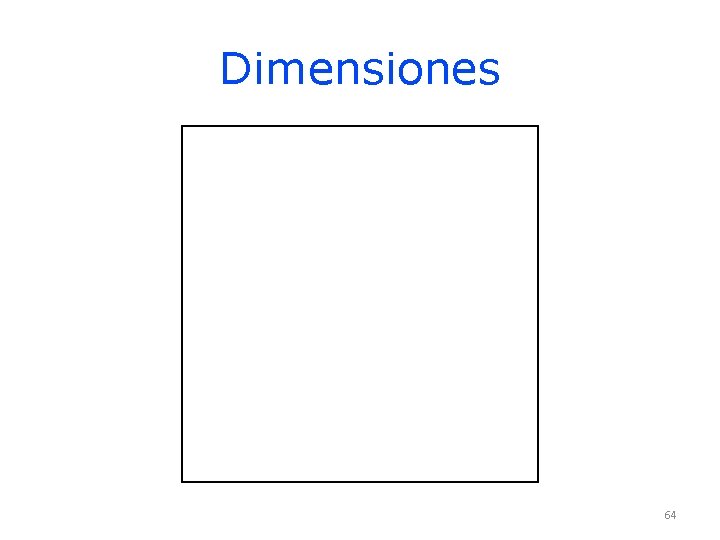 Dimensiones 64 Dimensiones 64