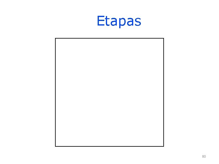 Etapas 80 Etapas 80
