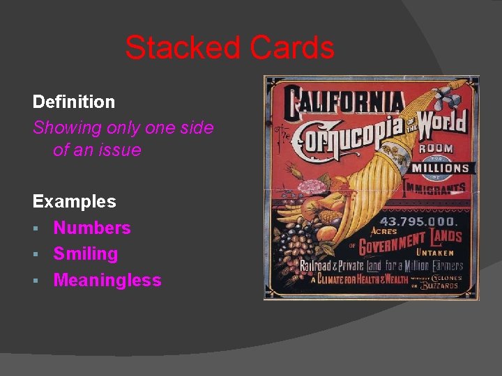 Stacked Cards Definition Showing only one side of an issue Examples § Numbers § Stacked Cards Definition Showing only one side of an issue Examples § Numbers §