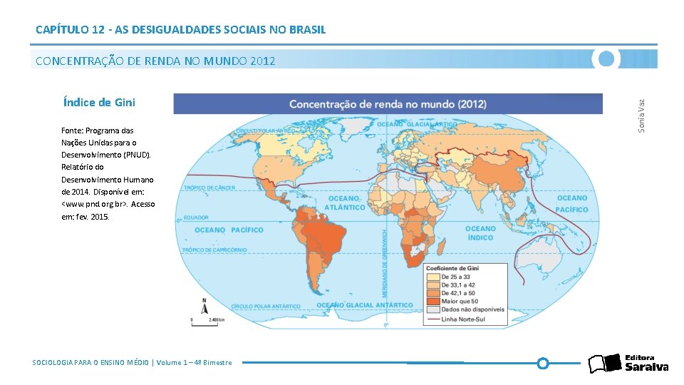 CAPÍTULO 12 - AS DESIGUALDADES SOCIAIS NO BRASIL Índice de Gini Fonte: Programa das