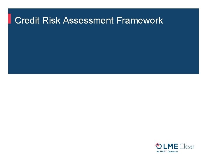 Credit Risk Assessment Framework 