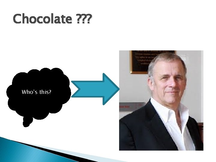 Chocolate ? ? ? Who’s this? 