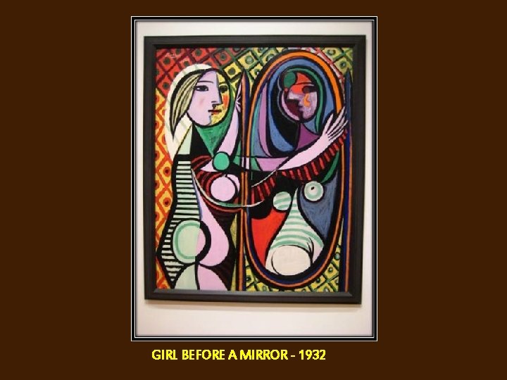 GIRL BEFORE A MIRROR - 1932 