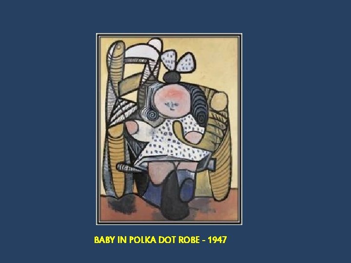 BABY IN POLKA DOT ROBE - 1947 