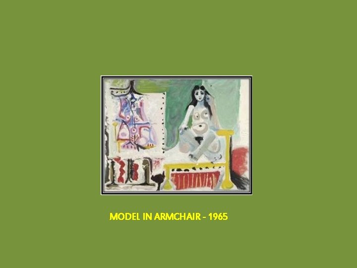 MODEL IN ARMCHAIR - 1965 