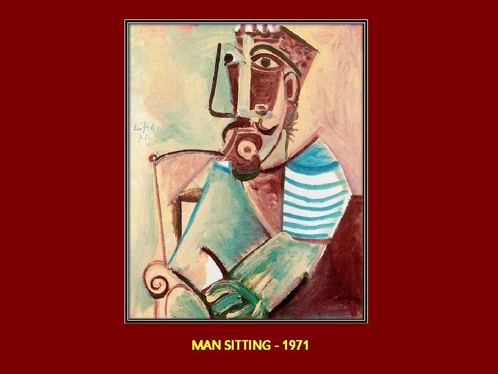 MAN SITTING - 1971 