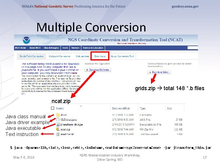 Multiple Conversion grids. zip total 148 *. b files ncat. zip Java class manual