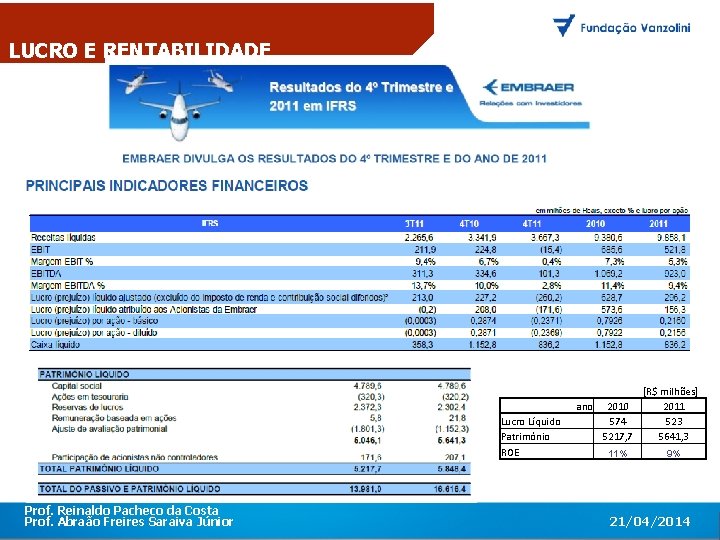 LUCRO E RENTABILIDADE O primeiro encontro corporativo com toda a equipe da A&C, realizado