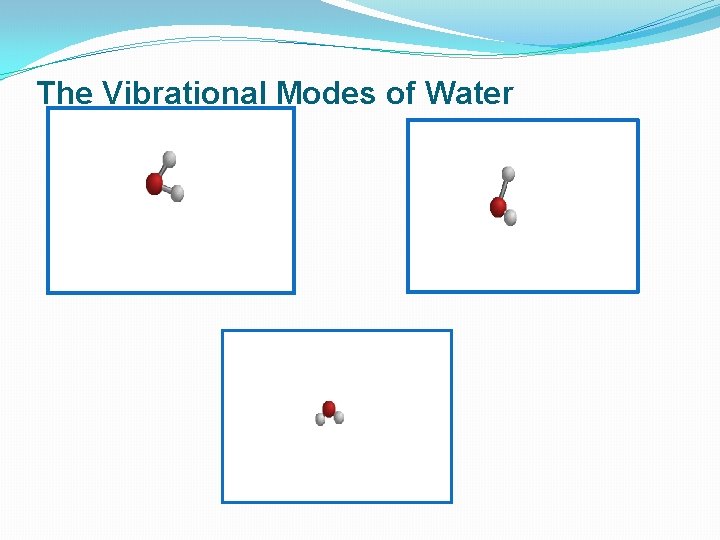 The Vibrational Modes of Water 