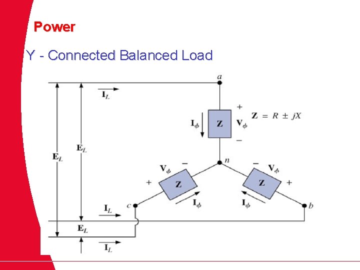 Power Y - Connected Balanced Load 