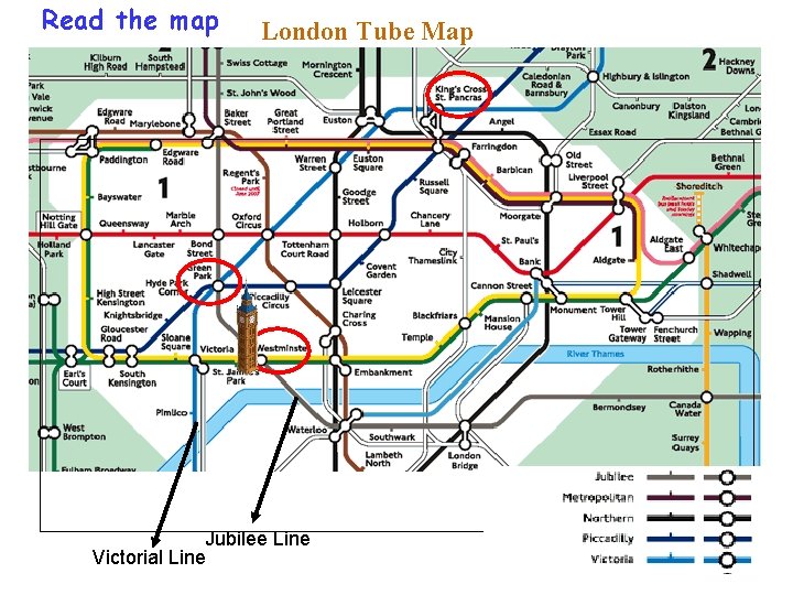 Read the map London Tube Map Jubilee Line Victorial Line 