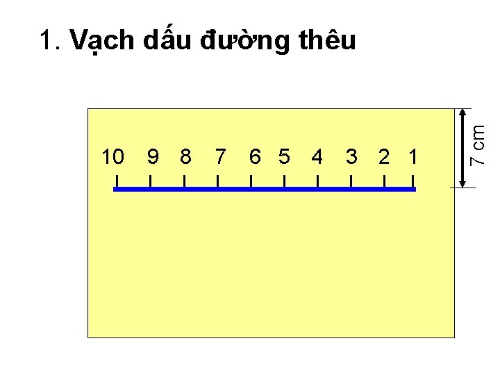 10 9 8 7 6 5 4 3 2 1 7 cm 1. Vạch