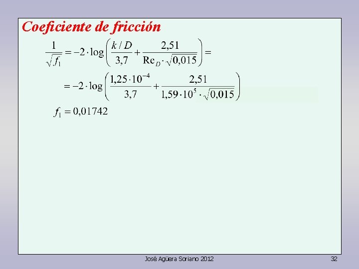 Coeficiente de fricción José Agüera Soriano 2012 32 