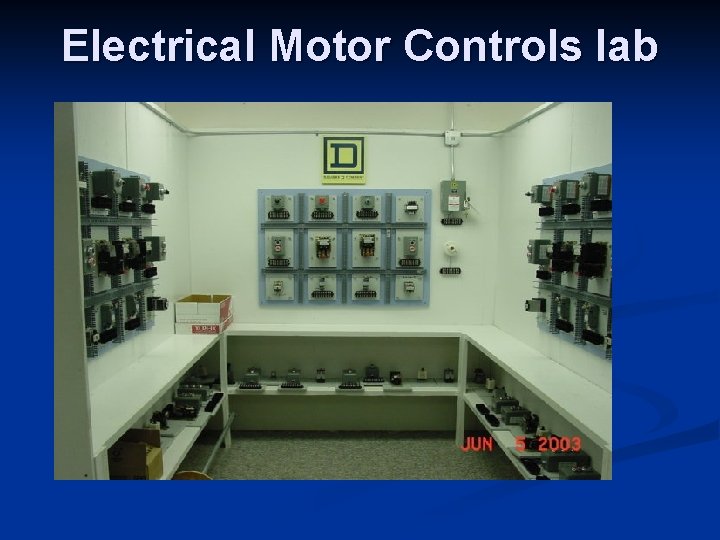 Electrical Motor Controls lab 