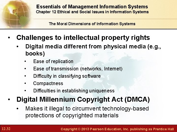 Essentials of Management Information Systems Chapter 12 Ethical and Social Issues in Information Systems