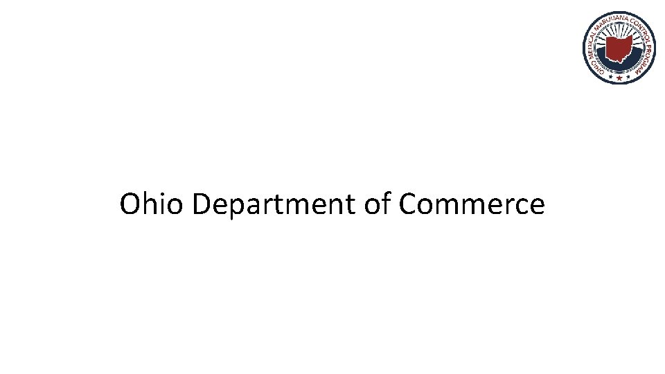 Ohio Department of Commerce 