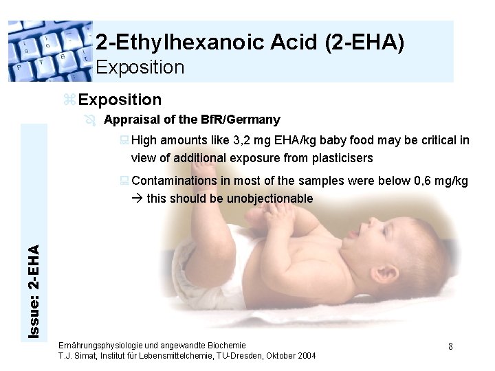 2 -Ethylhexanoic Acid (2 -EHA) Exposition z. Exposition Ô Appraisal of the Bf. R/Germany