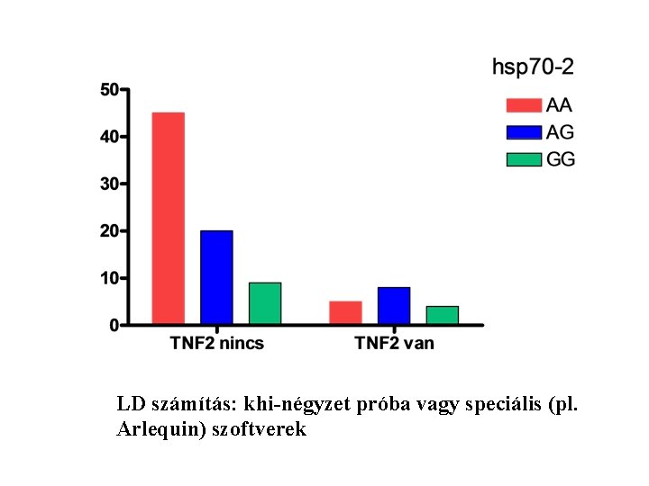 LD számítás: khi-négyzet próba vagy speciális (pl. Arlequin) szoftverek 