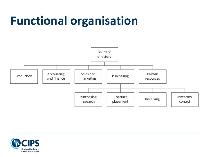 Functional organisation 