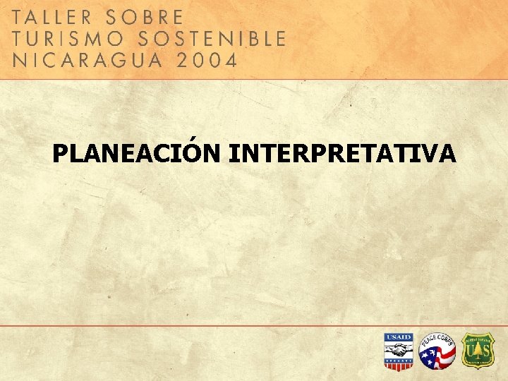 PLANEACIÓN INTERPRETATIVA 