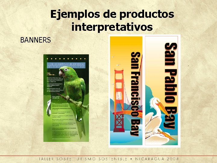 Ejemplos de productos interpretativos BANNERS 